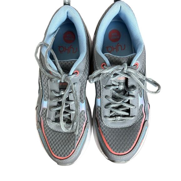 Ryka Inspire Walking Sneakers Gray Pink Blue Size 7.5 Wide - Picture 3 of 9